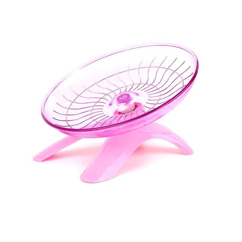 Pet Hamster Running Wheel Mute Flying Saucer Steel Axle Wheel Running Disc Toys Cage Small Animal Hamster Accessories
