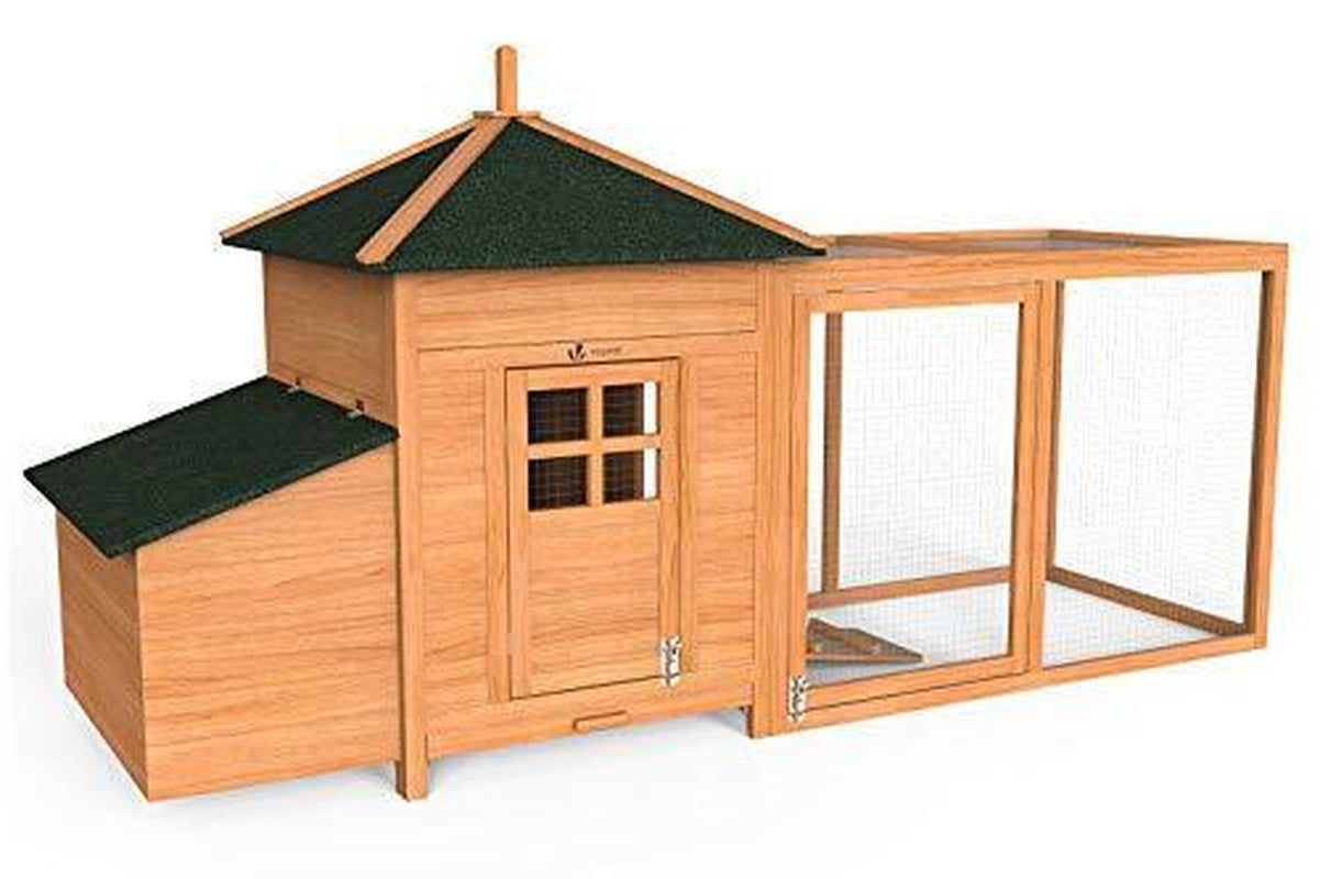 VOUNOT 4401916641303 Small Chicken House Wood Poultry 190 Cm Cm Cm