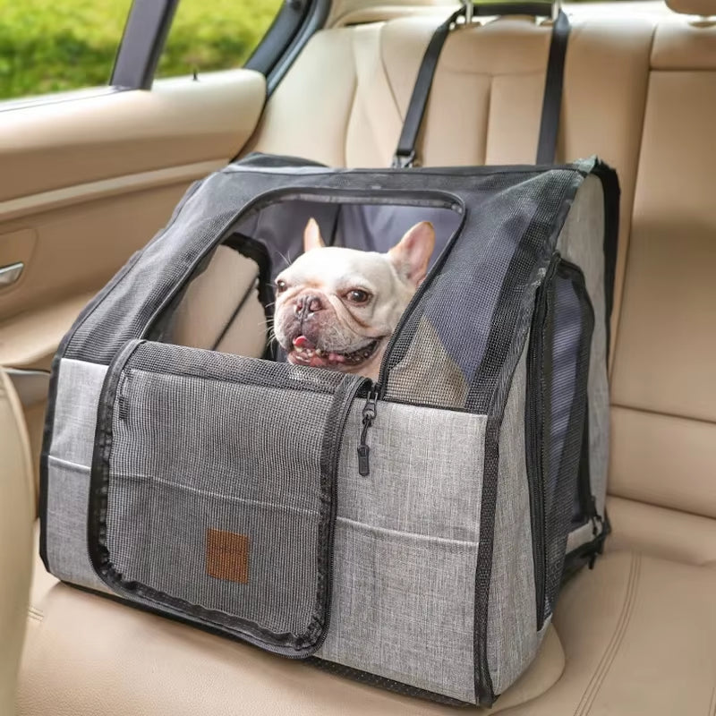 Dog Car Seat Cover Folding Hammock Pet Carriers Bag Basket Carrying for Cats Dogs Waterproof Dog Travel Cage Dog Accessories