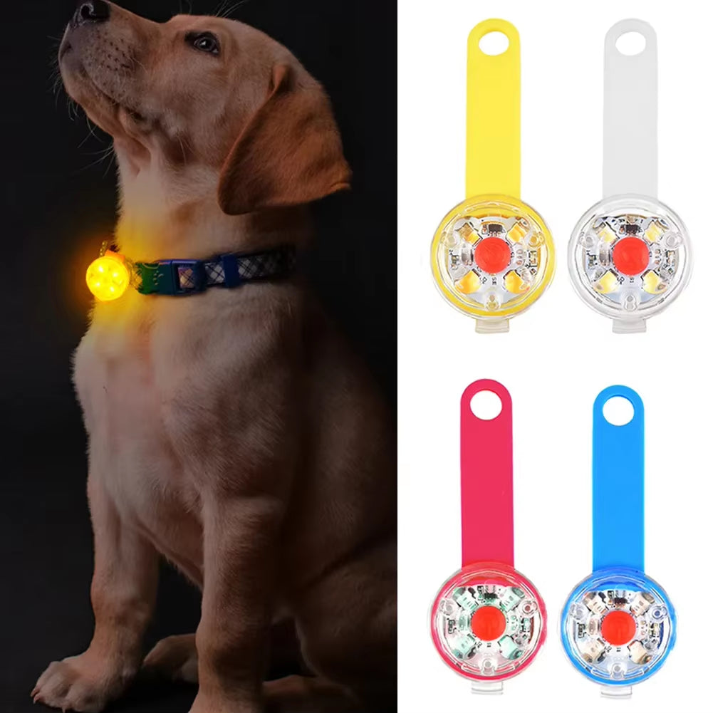 Dogs Collars Pendant Waterproof Safety LED Flashing Light USB Rechargeable LED Light Pendant for Dogs Cats Pets