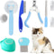 8Pcs Cat Brush Grooming Kits, Pflea Comb, Pet Shampoo Bath Brush, Pet Shedding Brush, Silicone Toothbrush