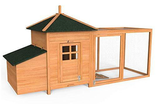 VOUNOT 4401916641303 Small Chicken House Wood Poultry 190 Cm Cm Cm