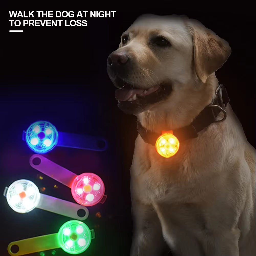 Dogs Collars Pendant Waterproof Safety LED Flashing Light USB Rechargeable LED Light Pendant for Dogs Cats Pets